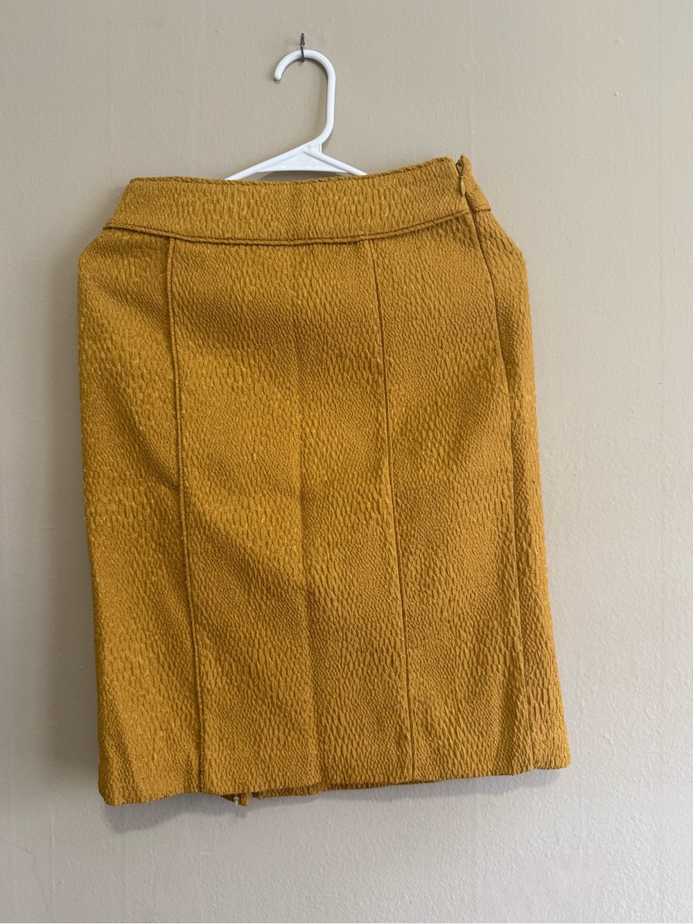 Banana Republic Mustard Textured Pencil Skirt